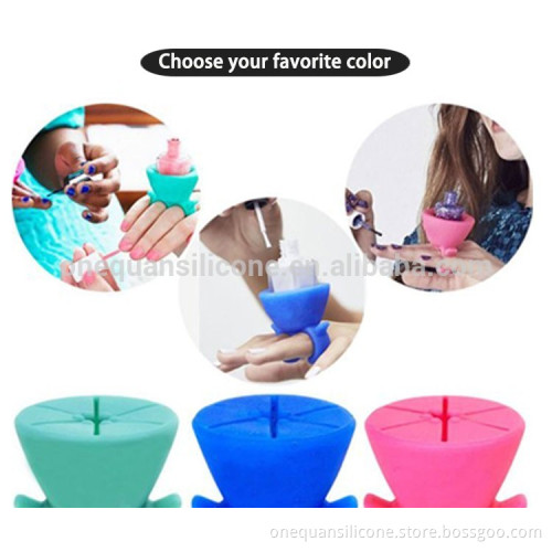 Silicone Nail Polish Bottle Holder, Nail Polish Ring Holder